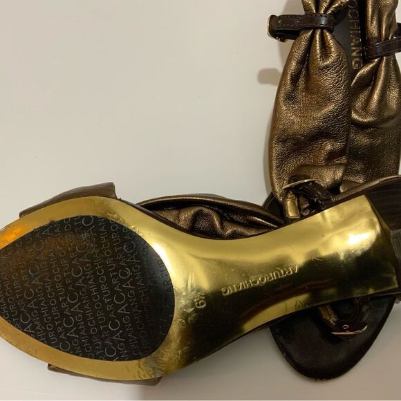Arturo Chiang Bronze Brown Slingback women’s size 6.5 - Picture 7 of 7